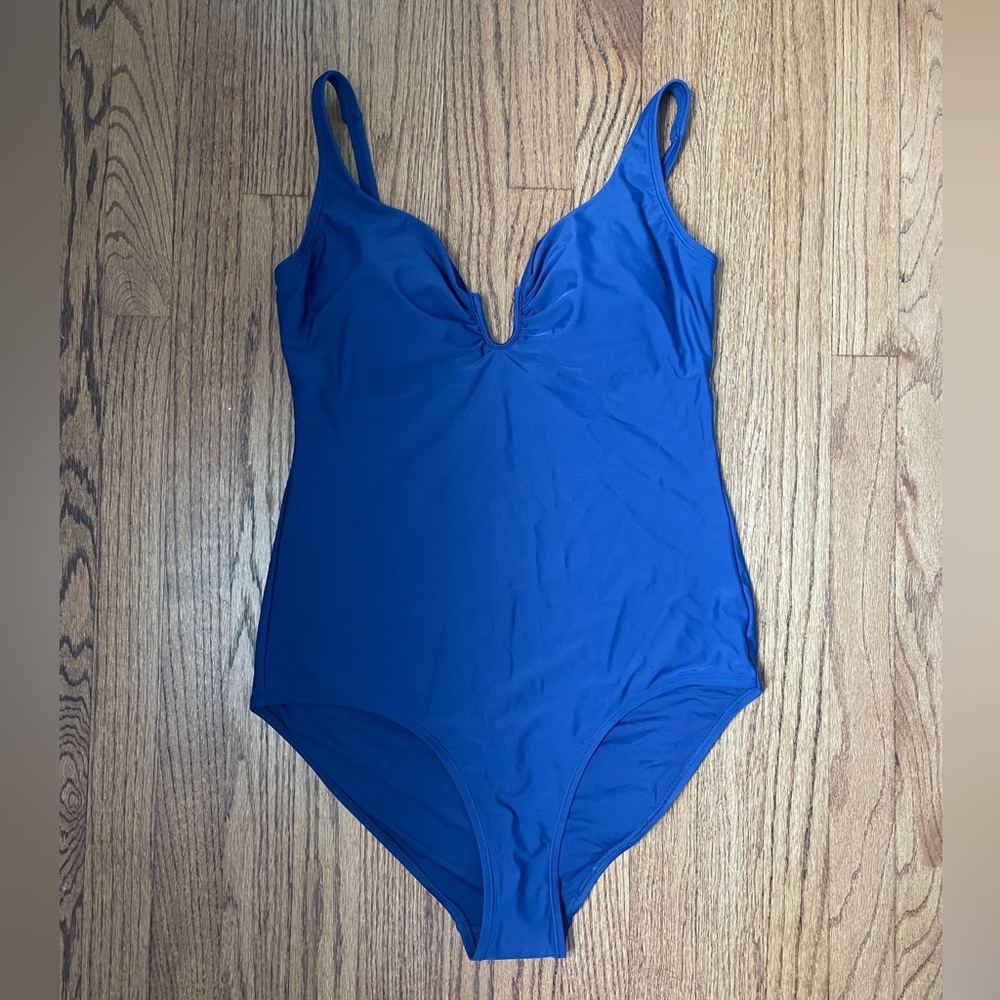 NWT - Boden Navy blue U bar One Piece bathing suit
